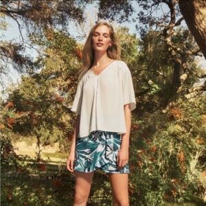 Anna Glover H&M Patterned Wrapover Mini Skirt